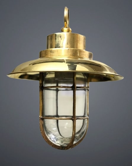 Entrance Nautical Long Pendant Light With Shade And Hook